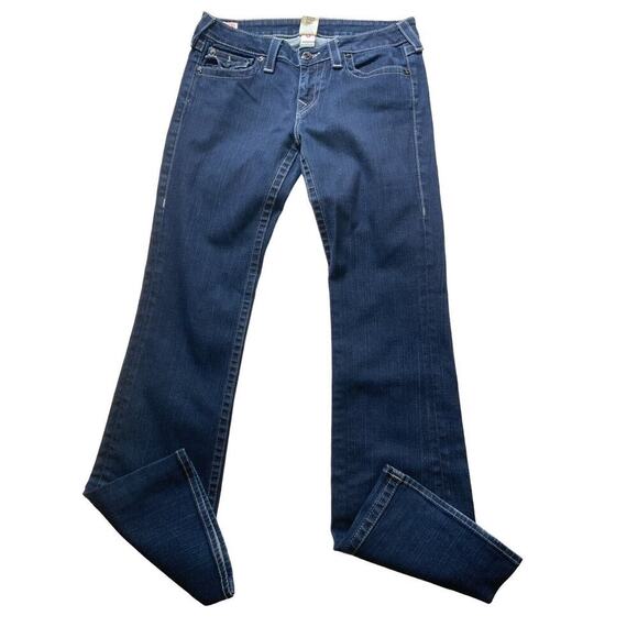True Religion Becky Jeans Women's Size 30 Bootcut Dark Wash Blue Denim - Picture 4 of 12